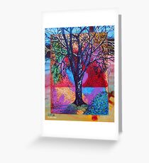 'Tree in a Field of Color' Greeting Card