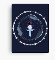Song of the Sea - Selkie and seals Canvas Print