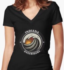 Indiana Round Women's Fitted V-Neck T-Shirt