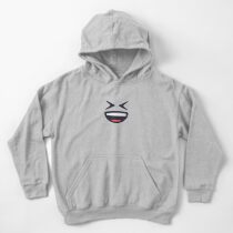 Emoji: Grinning face Kids Pullover Hoodie