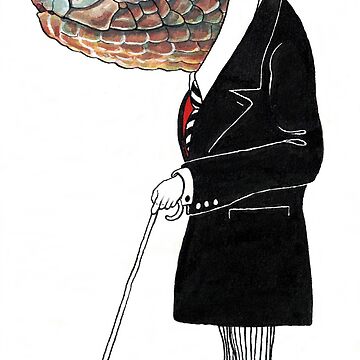 Snakeman in a suit Greeting Card for Sale by digbylidstone