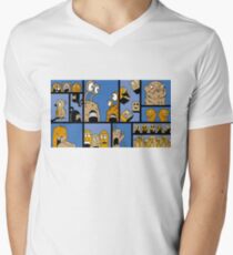 Fun Times - Blue Men's V-Neck T-Shirt