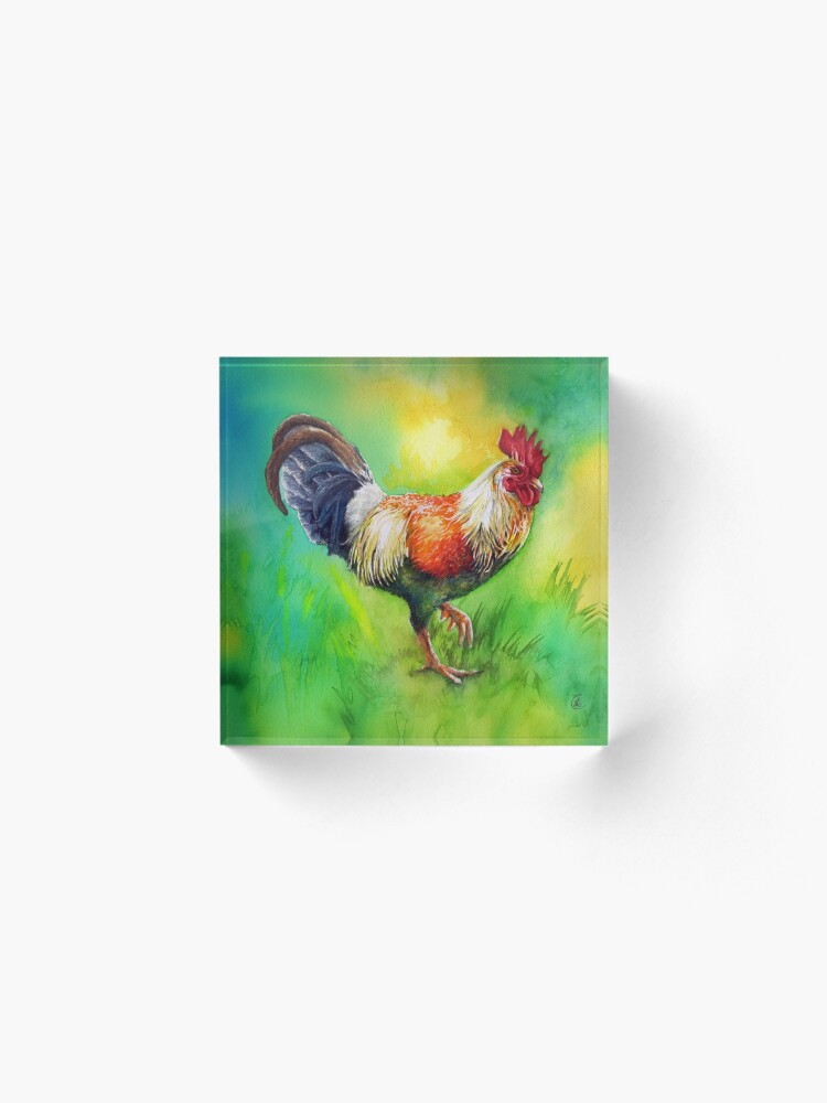 Alternate view of Rooster Strut Acrylic Block
