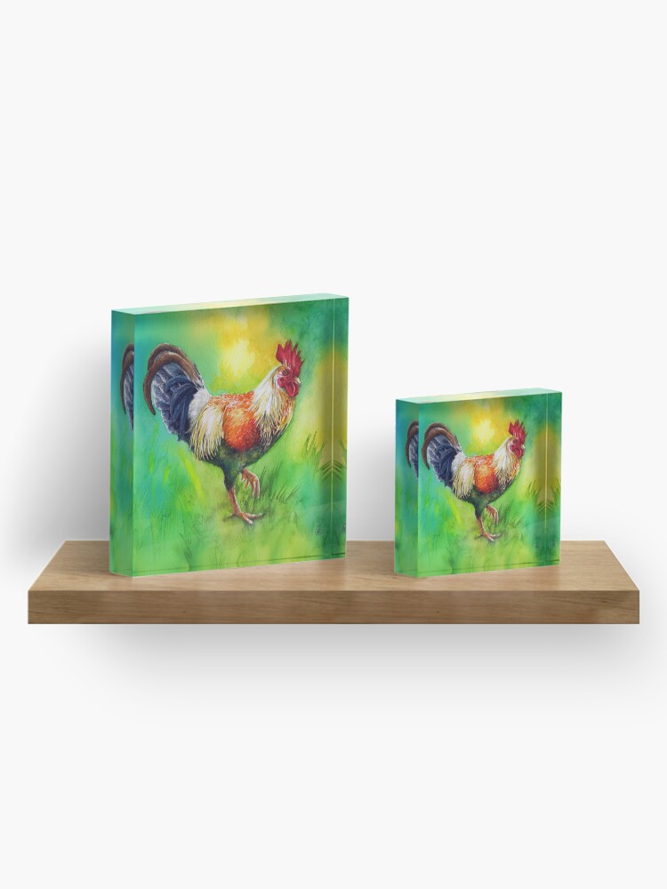 Alternate view of Rooster Strut Acrylic Block