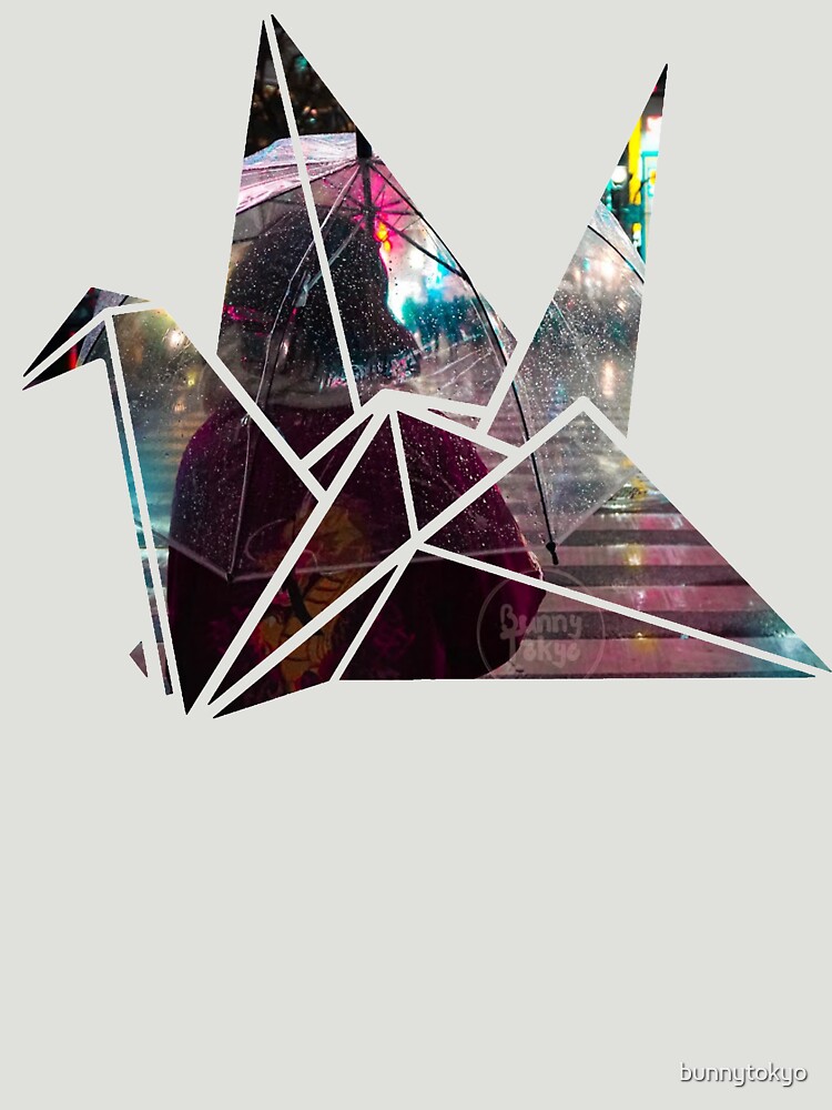 Shibuya Crossing in an Origami Crane by bunnytokyo