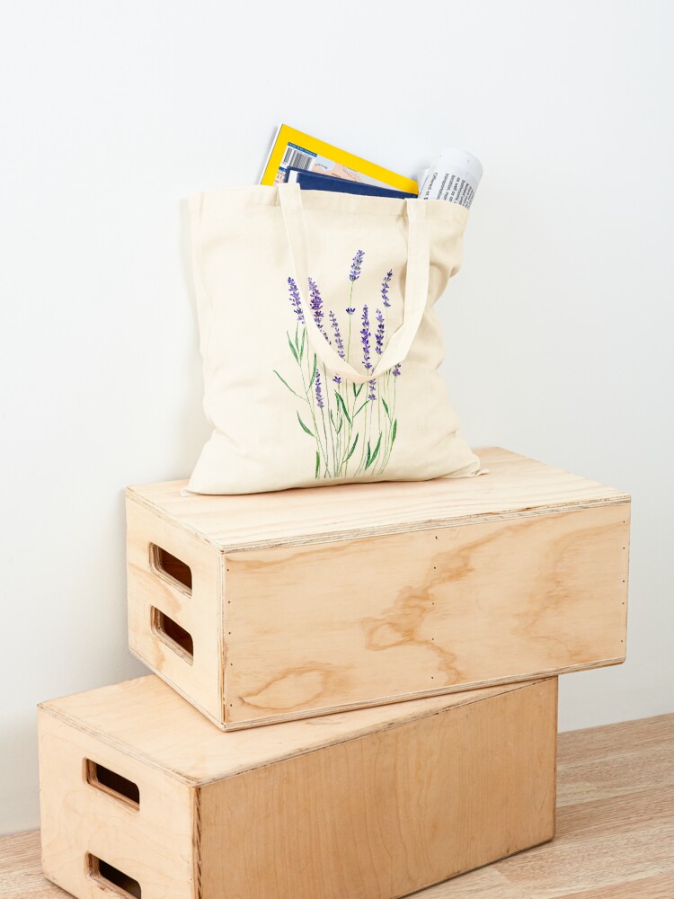Alternate view of purple lavender Tote Bag