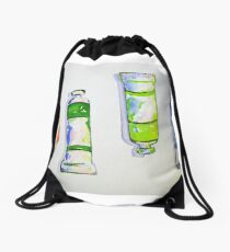 Tubes of Paint Drawstring Bag