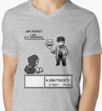 mr robot - pkm Men's V-Neck T-Shirt