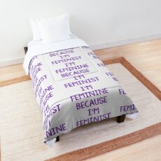 I'm Feminine Because I'm Feminist Tagesdecke