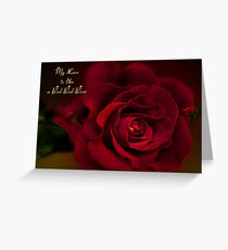 My Love is Like a Red Red Rose Greeting Card