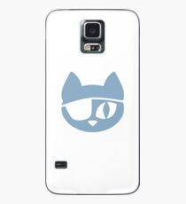 Piratenkatze Blau Hülle & Klebefolie für Samsung Galaxy