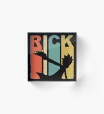 Vintage Rick Sanchez 90s and 80s Style Acrylic Block