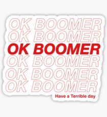 "OK Boomer" Glossy Sticker