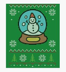 Brillo Personalizado Escarchado Muñeco de nieve divertido regalo regalo de Navidad Fiesta De Navidad Pegatina