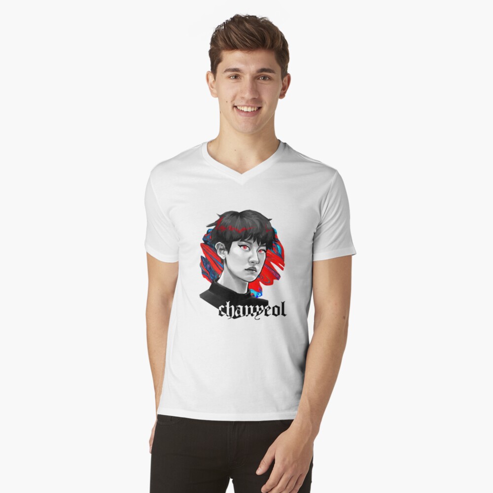 Chanyeol electric kiss Camiseta de cuello en V