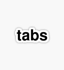 tabs Sticker
