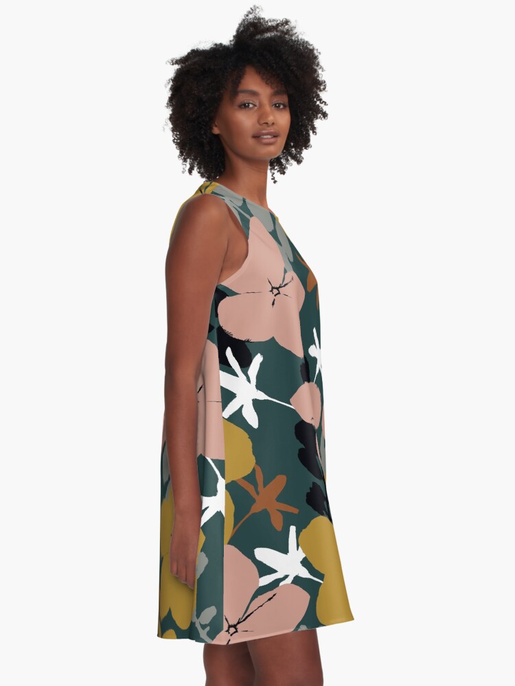Alternative Ansicht von Oktober Garten A-Linien Kleid