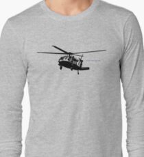 Black Hawk Helicopter Long Sleeve T-Shirt