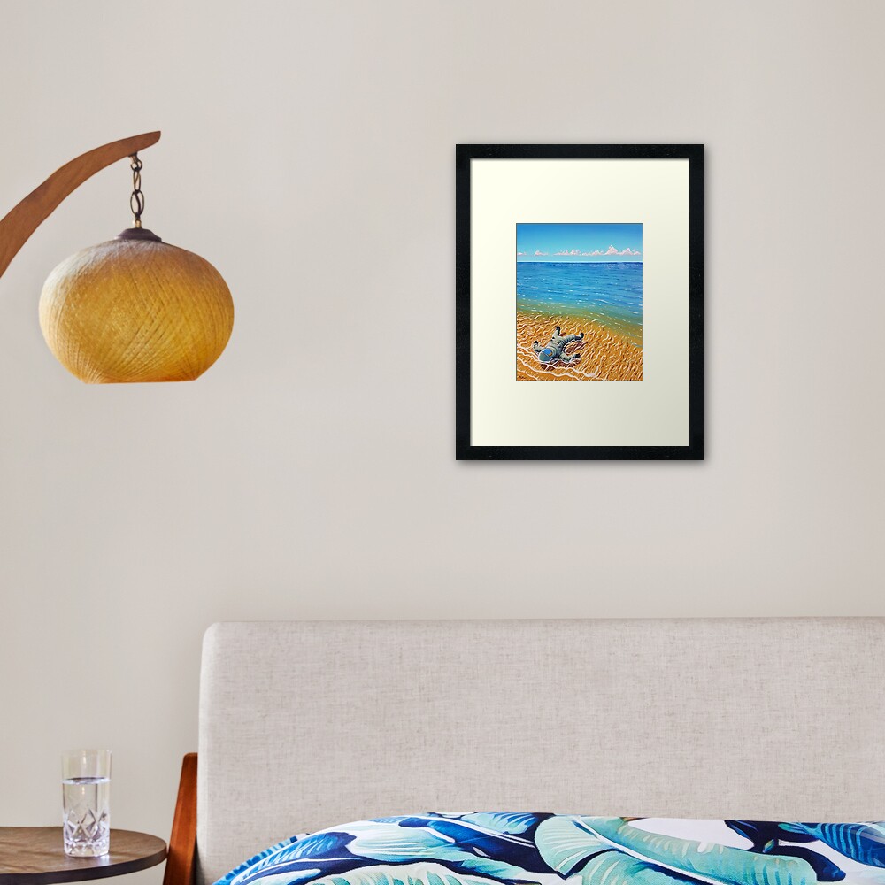 Washed Up Framed Art Print