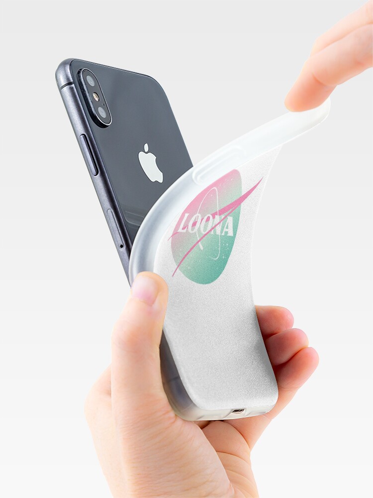 Vista alternativa de Funda y vinilo para iPhone Loona nasa inspired logo