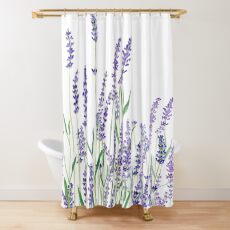 purple lavender Shower Curtain