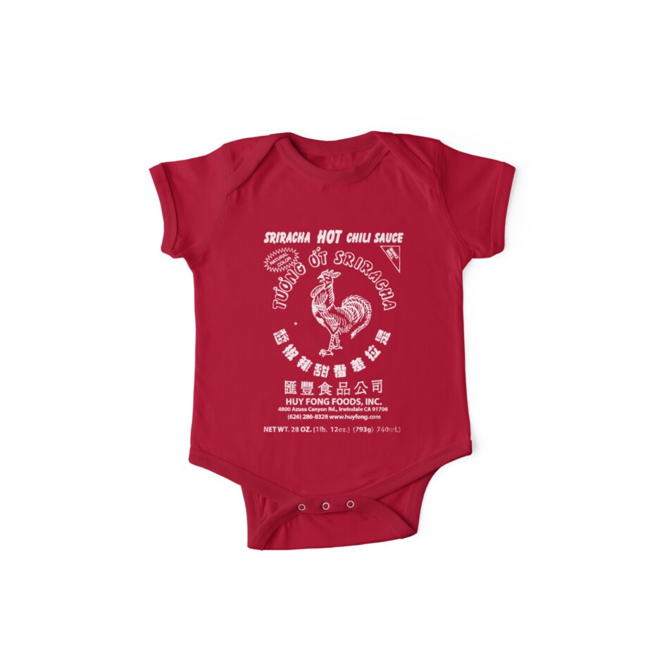 Iliogine I Heart Sriracha Design Bodysuit Newborn Short Sleeve Clothes Mimbarschool Com Ng