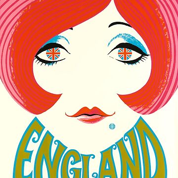 Artwork thumbnail, 1969 England Pan American Airlines Travel Poster by retrographics