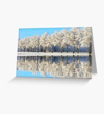 NATURES WINTER MIRROR Greeting Card