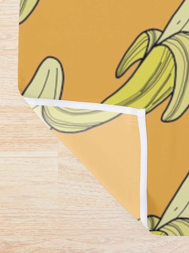 Alternate view of VINTAGE - BANANA Shower Curtain