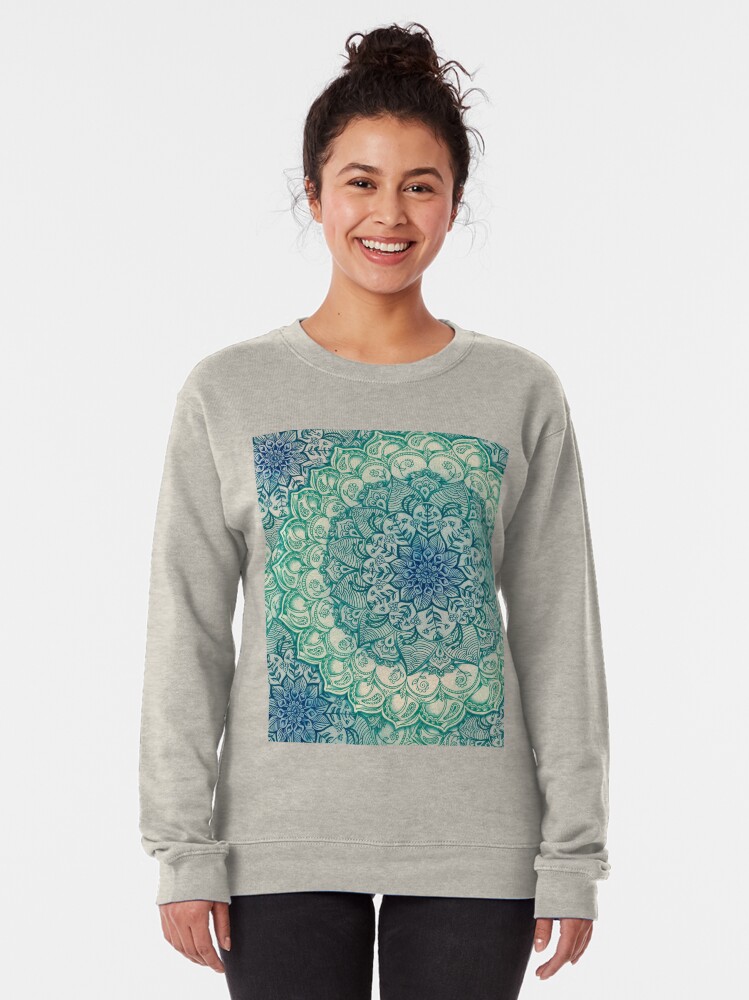 Alternate view of Emerald Doodle Pullover Sweatshirt