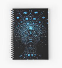 Head of Blue Spiral Notebook