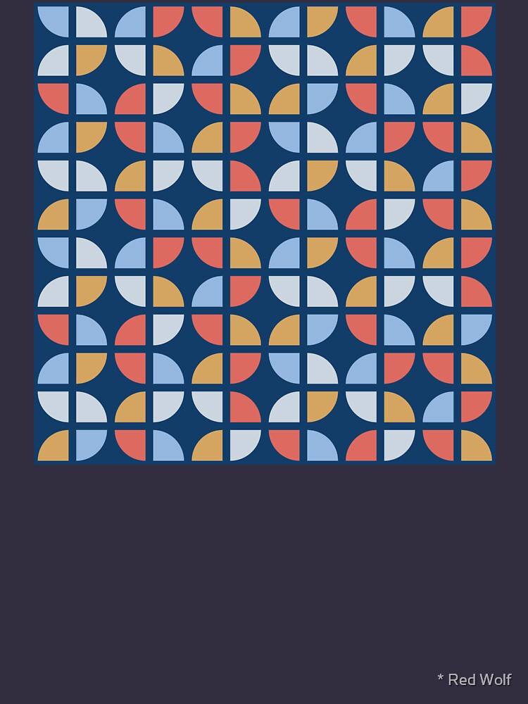 Geometric Pattern: Quarter Circle: Coastal by redwolfoz