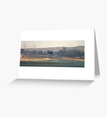 Water bomber filling up Greeting Card