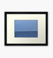 Wind Turbines, Clacton. Framed Print