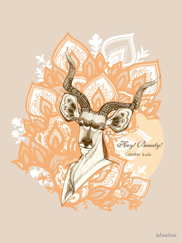 Hey! Beauty! - Greater Kudu - yellow by isfeather