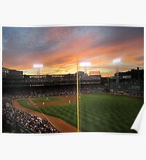 Sunset at Fenway Poster