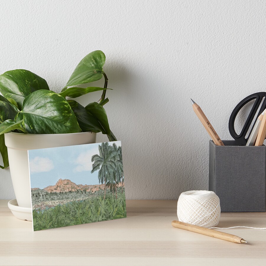 A view of Hampi - India Art Board Print
