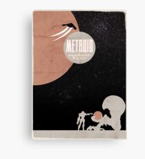 Minimalist Video Games: Metroid Canvas Print