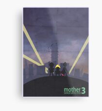 Minimalist Video Game Art: Mother 3 Metal Print