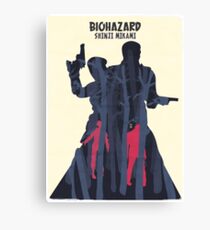 Minimalist Video Games: Resident Evil Canvas Print