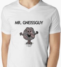 Herr Gneissguy T-Shirt mit V-Ausschnitt