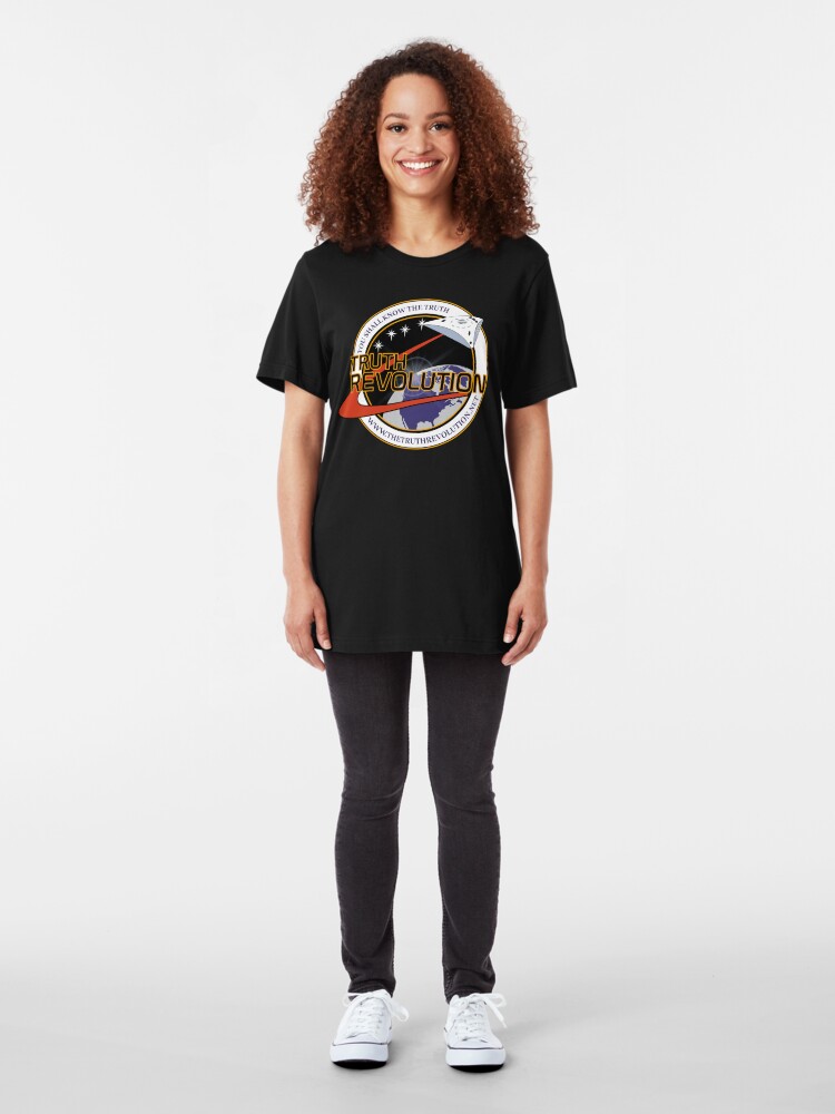 Alternate view of Truth Revolution Space Mission Logo 3 Slim Fit T-Shirt