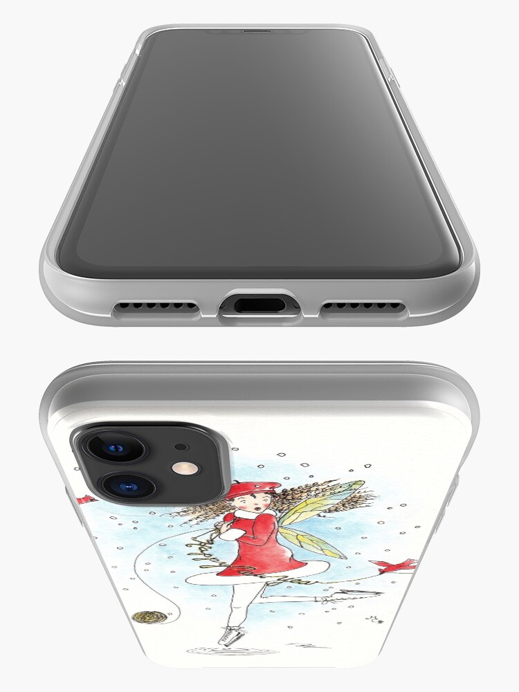Alternate view of Happy New Year (blue) - The Knittington Fairies iPhone Case & Cover
