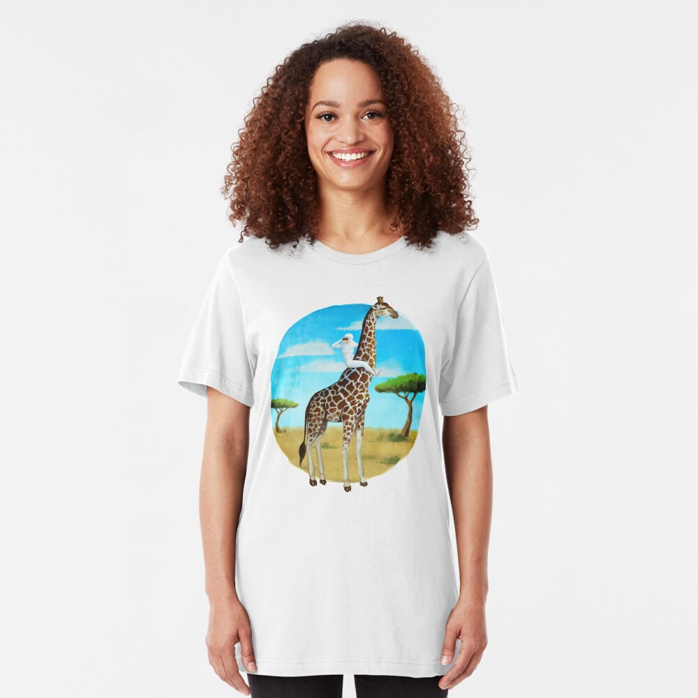 Lookout (Safari) | Digital Illustration Slim Fit T-Shirt