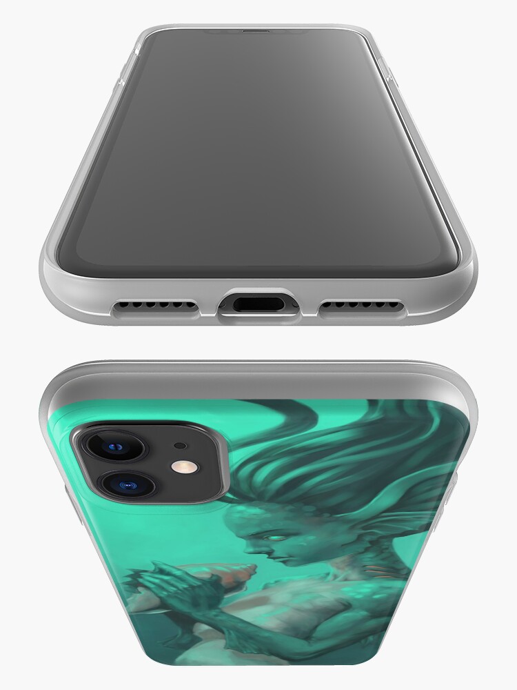 Alternate view of Mermaid with Shell | Digital Illustration iPhone Case & Cover
