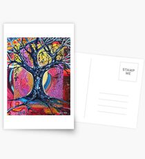 'Tree in an Abstract Landscape' Postcards