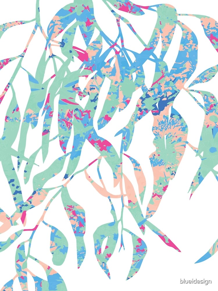 Eucalyptus Abstract Wildflowers by blueidesign
