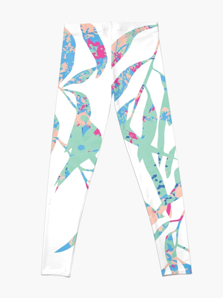 Alternate view of Eucalyptus Abstract Wildflowers Leggings