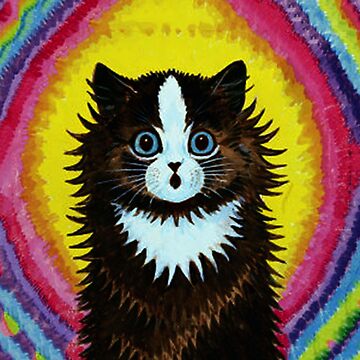 Louis Wain Decorative Cat Art Board Print for Sale by jessvacon