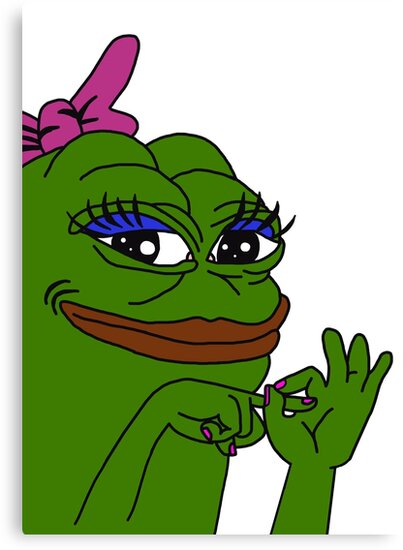 Rare Pepe The Frog Flirting Cute Sexy Smug Kekistani Thot With